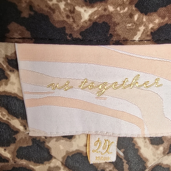 US Together Plus Crepe Smocked Waist Blouse - Picture 5 of 6